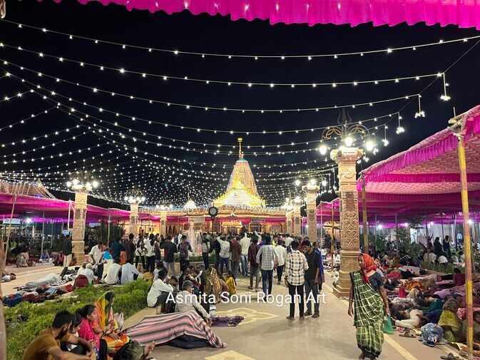 Navratri celebration in 'Mata na madh'
