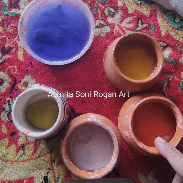 main colours of Rogan painting